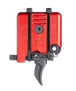 CMC Triggers AR-15/10 Single Stage Component Trigger Curved 3.5 lb Small Pin Red