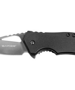 Sarge Knives Black Fuse Folding Knife 2 3/8" Blade Black with Bottle Opener
