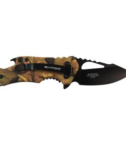 Sarge Knives Camo Fuse Folding Knife 2-3/8" Drop Point Blade Camo