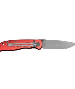 Sarge Knives Red Diamond Folding Knife 3-1/4" Drop Point Blade Red