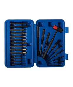 Dac Tech Gunmaster Brass & Steel Drive Pin and Roll Punch Set - 24 pc