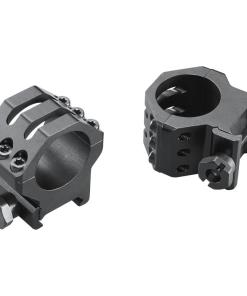 Weaver 6-Hole Aluminum Scope Rings 1" High Matte