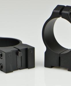 Warne 2-Piece Maxima Fixed Scope Ringmounts with Grooved Receiver - Tikka 30mm Medium Matte