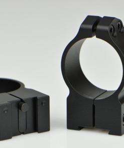 Warne 2-Piece Maxima Fixed Scope Ringmounts with Grooved Receiver Fits Tikka 30mm High Matte