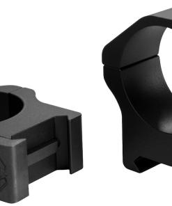Warne 2-Piece Maxima Horizontal Fixed Scope Rings 30mm PA High - Matte Black