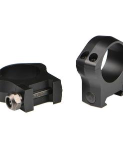Warne 2-Piece Picatinny Style Mountain Tech Scope Rings 34mm Low - Matte