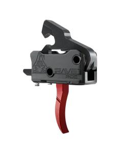 Rise Armament Rave PCC Single Stage Rifle Trigger 3.5 lb Curved Red