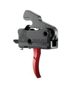 Rise Armament Rave 140 Single Stage AR Rifle Trigger 3.5 lb Curved Red