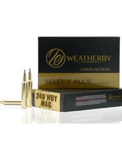 Weatherby Select Plus Rifle Ammunition 240 Wby Mag 100gr SP 2925 fps 3275 fps 20/ct