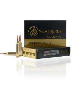 Weatherby Select Plus Hornady SST Rifle Ammunition 25 Wby RPM 117gr PT 3150 fps 20/ct