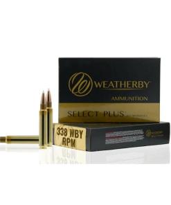 Weatherby Select Plus Hornady Interlock Rifle Ammunition .338 WBY RPM 225gr PT 2800 fps 20/ct