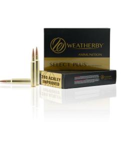 Weatherby Rifle Ammo .280 Ackley Improved 139 gr BTHP 3050 fps 20/ct