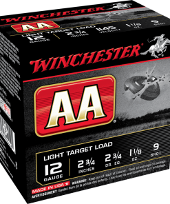 Winchester AA Target 12 ga 2-3/4" 1-1/8 oz #9 25/ct