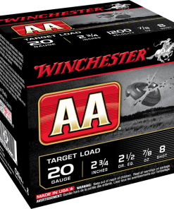 Winchester AA Target 20 ga 2-3/4" 2-1/2 dr 7/8 oz #8  - 25/ct