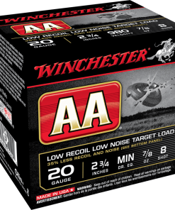 Winchester AA Target 20 ga 2 3/4" 1-1/2 dr 7/8 oz #8 980 fps - 25/ct