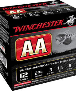 Winchester AA Target 12 ga 2-3/4"  1-1/8 oz #8 1250 fps - 25/ct