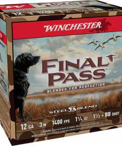 Winchester Final Pass Shotshells 12 ga 3" 1-1/4 oz 1400 fps #1.5 & #BB 25/ct