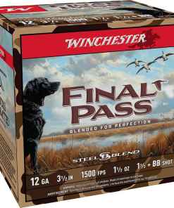 Winchester Final Pass Shotshells 12ga 3-1/2" 1-1/2oz 1500 fps #1.5 & #BB Shot 25/ct