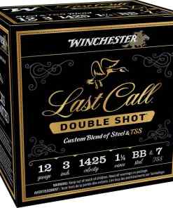 Winchester Last Call Double Shot Shotshells 12 ga 3" 1-1/4 oz 1425 fps BB & #7 25/rd
