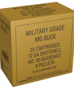 Winchester Military Grade Shotshells 12 ga 2-3/4" 9 plts #00 25/ct