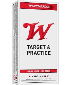 Winchester USA Handgun Ammunition .357 SIG 125 gr FMJ-FP 50/ct