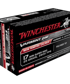Winchester Varmint Rimfire Rifle Ammunition .17 WSM 25 gr. V-MAX 2600 fps 50/ct