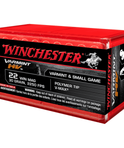 Winchester Varmint High Velocity Rimfire Ammunition .22 WMR 30 gr. V-Max 2250 fps 50/ct