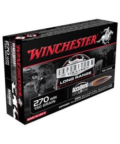 Winchester Expedition Big Game Long Range Rifle Ammunition .270 Win 150 gr. AB 2900 fps 20/ct