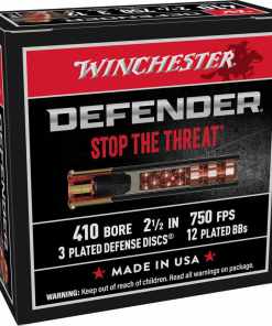 Winchester Supreme Elite PDX1 Personal Defense Shotgun Ammunition .410 ga 2 1/2"  3 disc 12 plts + Slug 750 fps 10/ct