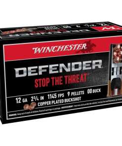 Winchester Copper Plated Defender Shotshells 12 ga 2-3/4" 9-Pellet 1145 fps #00 10/ct