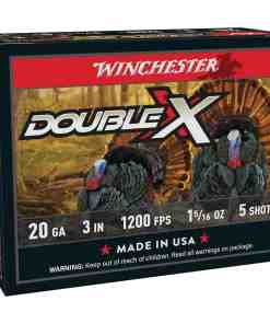 Winchester Double X Turkey Load Shotshells 20 ga 3" MAX 1-5/16 oz #5 1200 fps 10/ct