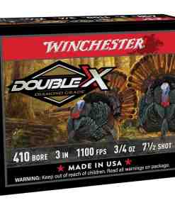 Winchester Double X Diamond Grade Turkey Shotshells .410 ga 3" 3/4 oz 1100 fps #7.5 10/ct