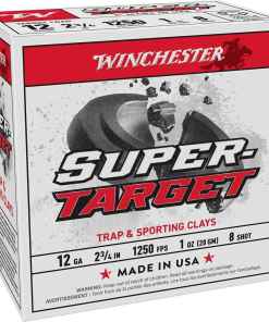 Winchester Super-Target Shotshells 12ga 2-3/4" 1oz 1250 fps #8 25/ct