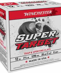 Winchester Super Target Shotshells 12 ga 2-3/4" 1 oz 1290 fps #8 25/ct