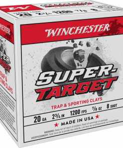 Winchester Super-Target Shotshells 20 ga 2-3/4" 7/8 oz 1200 fps #8 25/ct