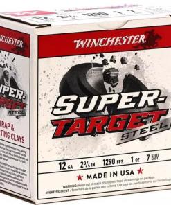 Winchester Super-Target Steel Shotshells 12ga 2-3/4" 1oz 1290 fps #7 25/ct