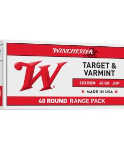 Winchester USA Rifle Ammunition .223 Rem 45 gr. JHP 3600 fps 40/ct