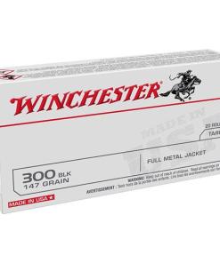Winchester USA Rifle Ammunition .300 Blackout 147 gr. FMJ 1920 fps 20/ct