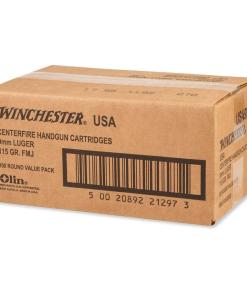 Winchester USA Handgun Ammunition 9mm Luger 115 gr. FMJ 1190 fps 1000/case