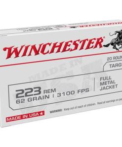 Winchester USA LC Rifle Ammunition .223 Rem 62 gr. FMJ 3100 fps 20/ct