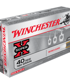 Winchester Super X WinClean Handgun Ammunition .40 S&W 180 gr. JSP 990 fps 50/ct