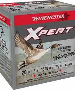 Winchester Xpert High-Velocity Steel Shotshells 20 ga 3" 7/8 oz 1500 fps #4 25/ct