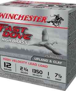 Winchester Fast Dove & Clay Shotshells 12 ga 2-3/4" 1 oz 1350 fps #7.5 25/ct