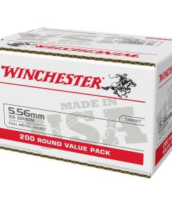 Winchester USA Lake City M193 Rifle Ammunition 5.56mm 55 gr. FMJ 3240 fps 200/ct