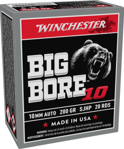 Winchester Big Bore Handgun Ammunition 10mm Auto 200 gr. SJHP 1175 fps 20/ct
