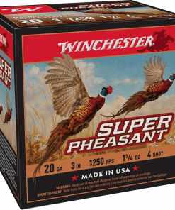 Winchester Super-X Super Pheasant Shotshells 20 ga 3" 1-1/4 oz 1250 fps #4 25/ct