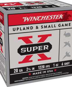 Winchester Super-X High-Brass Shotshells 20 ga 2-3/4" 1 oz 1220 fps #6 25/ct