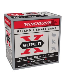 Winchester Super-X High-Brass Shotshells 20 ga 2-3/4" 1 oz 1220 fps #7.5 25/ct