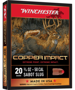 Winchester Copper Impact Slug Shotshells 20 ga 2-3/4" 3/4 oz 1600 fps Slug 5/ct