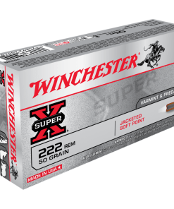 Winchester Super-X Rifle Ammunition .222 Rem 50 gr. PSP 3140 fps 20/ct